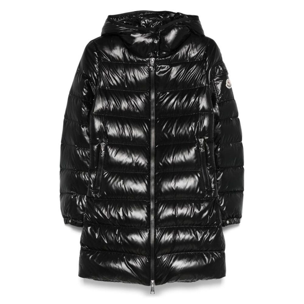 Moncler Black Coats - Single Breasted Coats Women